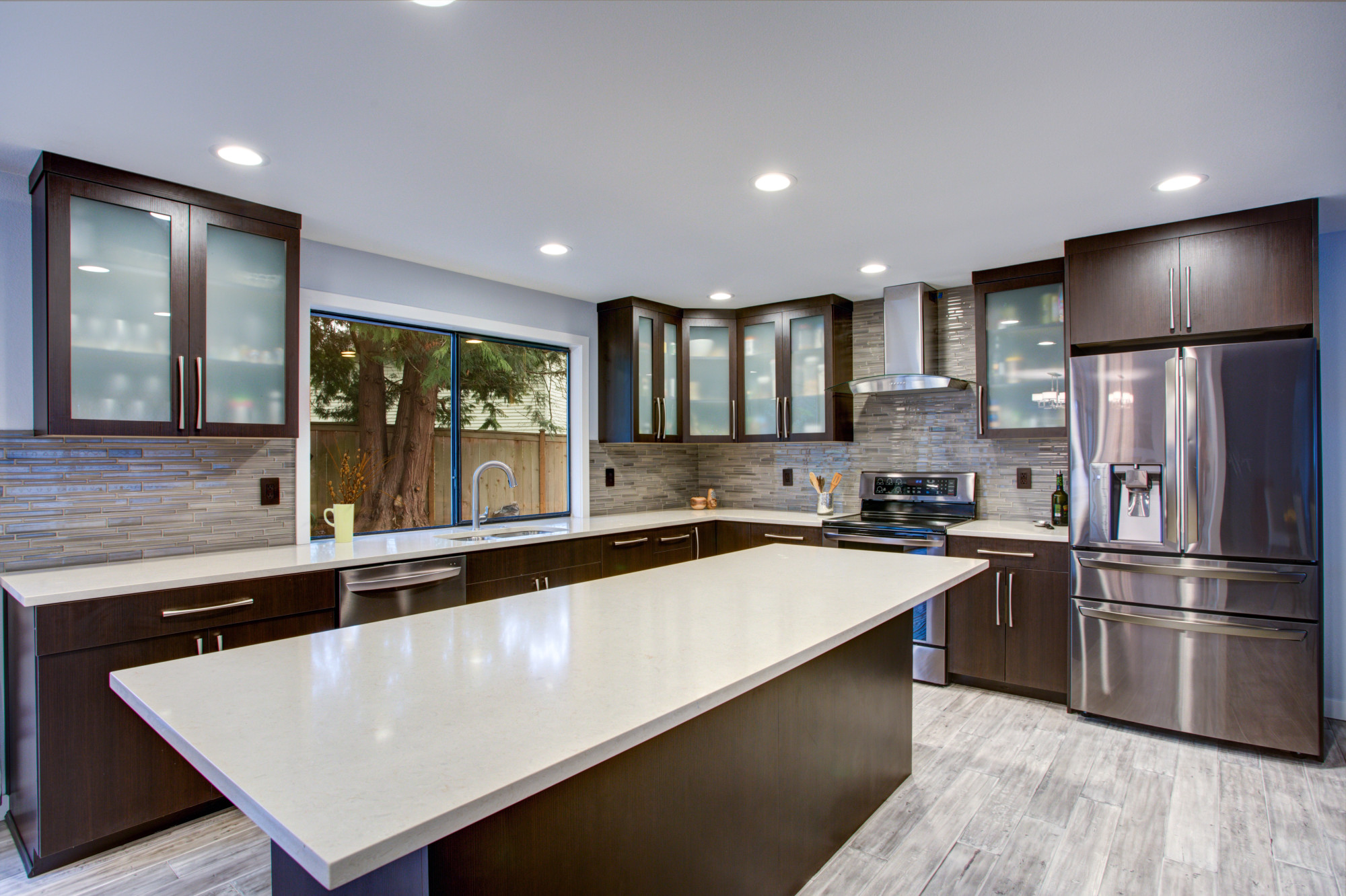 Contemporary Kitchen Countertops Montes Marble & Granite Atkinson, NH