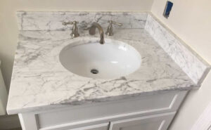 Vanity Top of Stone Remnant - Montes Marble & Granite Atkinson, NH